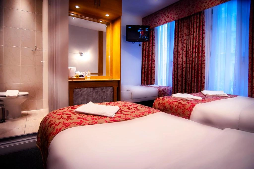 Quadruple Room interior at Westbury Hotel London Kensington